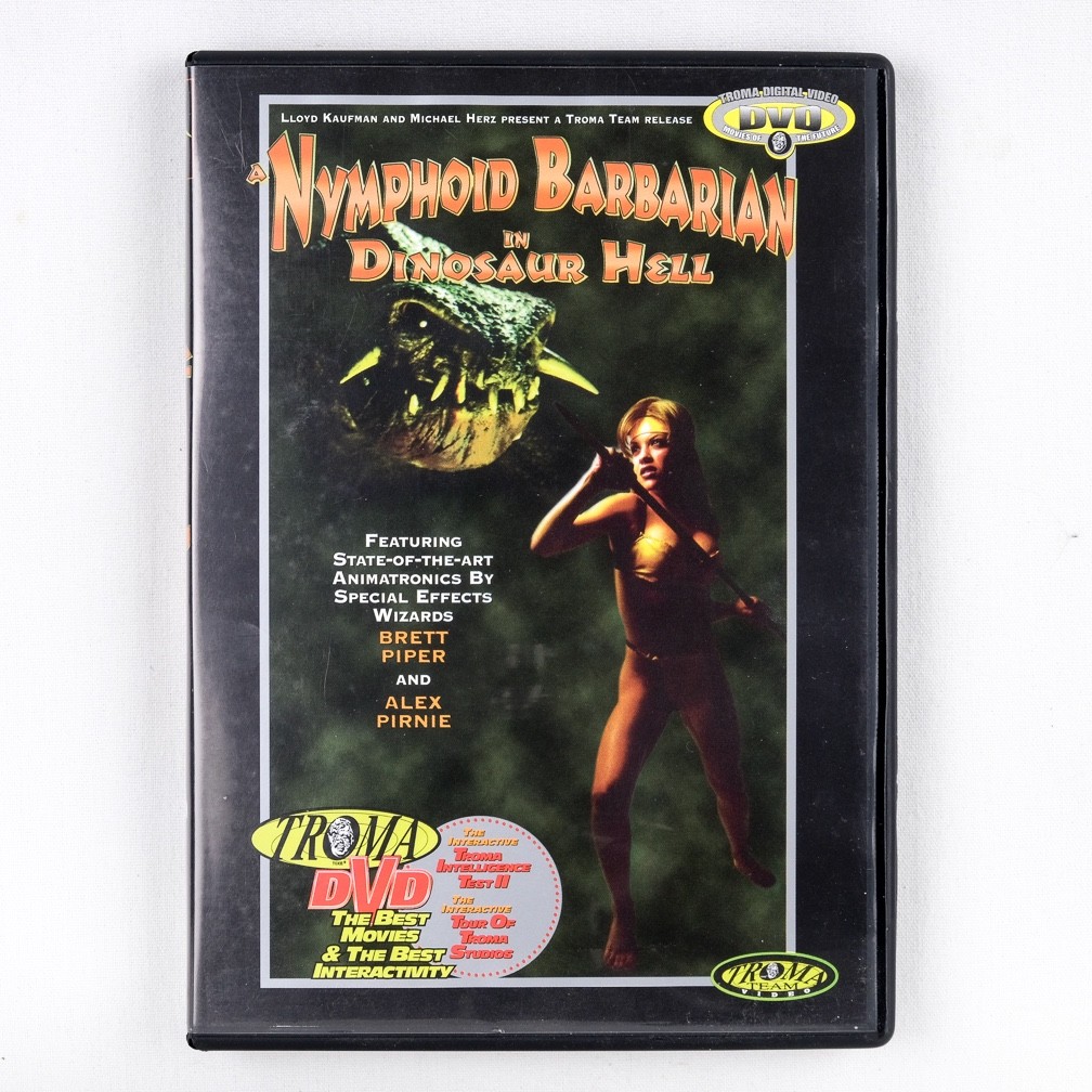 Nymphoid Barbarian in Dinosaur Hell, 1999 DVD, Troma