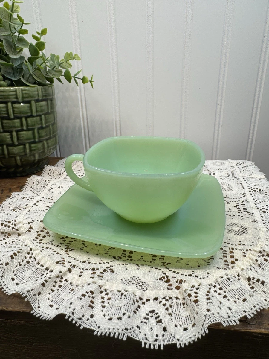 Anchor Hocking Fire King Jadeite Charm Glass for sale | eBay