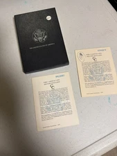 GSA CC Morgan Dollar box 1884 and 1882 COA No Coin