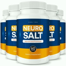 Neuro Salt Capsules   Brain Support, Focus, Memory  Cognitive Support - 5 Pack
