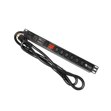 Rack Mount Power Strip - 240V 30A Single Phase PDU with Built-in Surge Protec...
