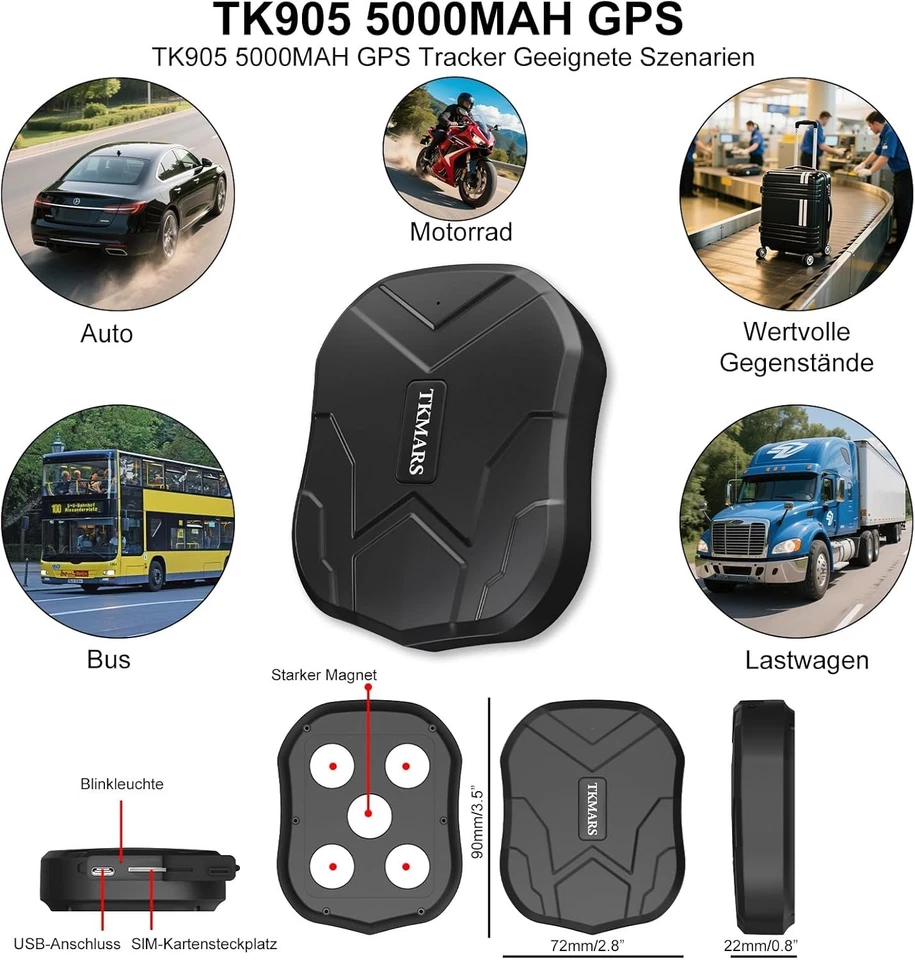 GPS Tracker  90T Standby Magnet Auto Überwachung Funktion - Bild 4 von 4