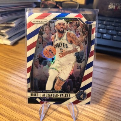 2024-25 Panini Prizm - Prizm Red White and Blue #135 Nickeil Alexander-Walker