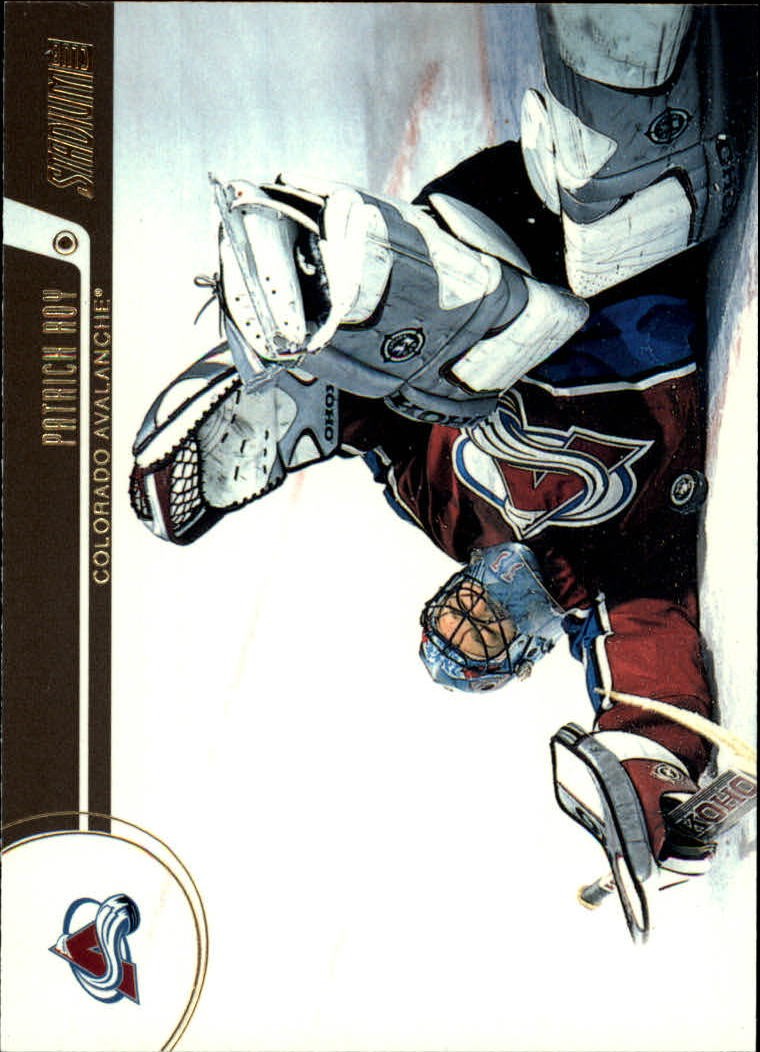 Patrick Roy #73 Hockey Cards 2002 Stadium Club trading card — raw and PSA graded price guide