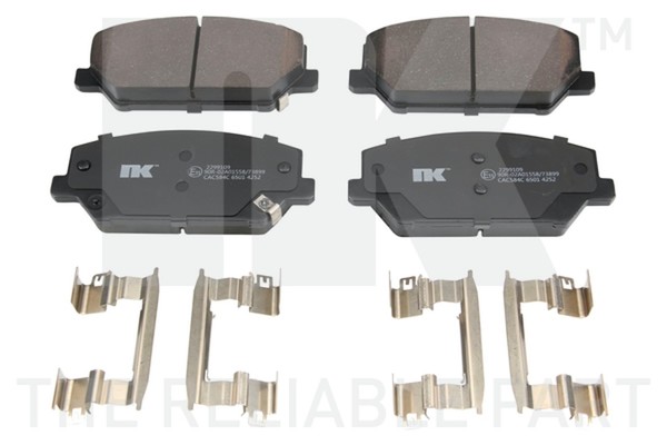 NK Bremsbelagsatz Scheibenbremse 2299109 FüR Hyundai I30 Fastback PDE Pden PD JF-image