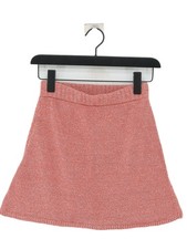 NA-KD Women's Midi Skirt XXS Red Cotton with Polyester Midi A-Line