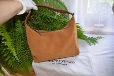 Marc O´Polo Handtasche/Schultertasche Wildleder, caramell/cognac