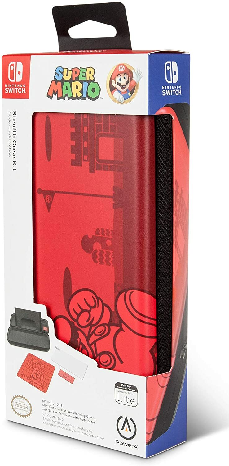 Etui Super Mario Switch Lite avec film ecran pour jouer partout