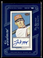2009 Topps 206 #FMA-27 Luke Montz Mini Framed Autograph HS