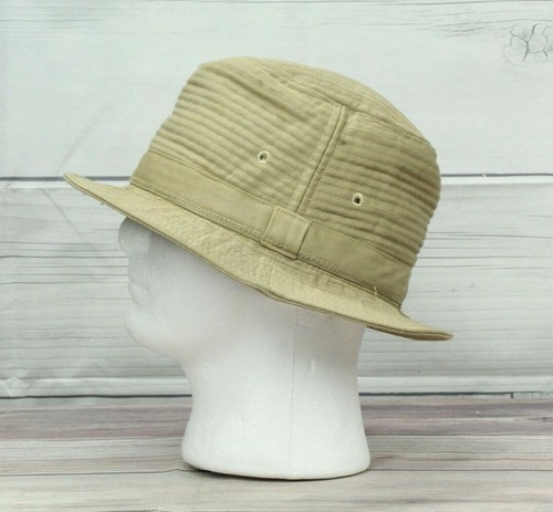 Brown Cotton Canvas Bucket Hat Outdoor 