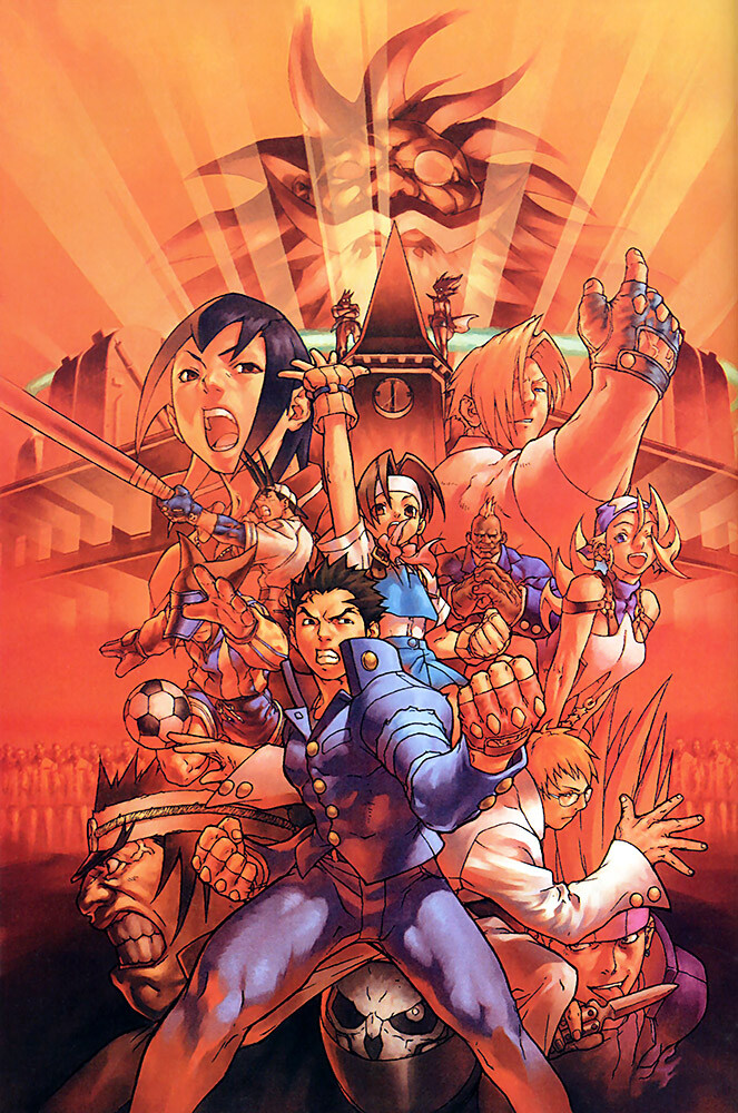 Rival Schools Project Justice PS1 DreamCast Premium POSTER MADE IN
