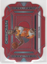 2020-21 Panini Obsidian Eclipse Electric Etch Red Flood #26 Chris Paul 