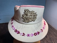 arnold palmer signed visor. Liberty Mutual Legends Of Golf. No COA