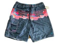 Vintage OP Ocean Pacific swim trunks board shorts size 34. multicolor. nice 