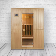Infrarotsauna Alpha II Sauna Infrarotkabine Hemlock
