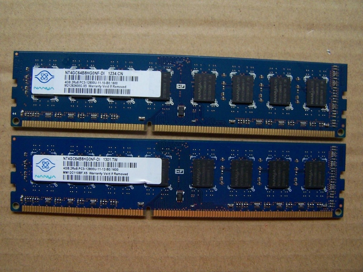 8GB 2X4GB DDR3 PC3-12800U Desktop Memory Ram DELL HP LENOVO