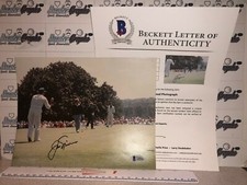 JACK NICKLAUS GOLDEN BEAR SIGNED AUTOGRAPHED 8X10 PHOTO-BAS COA LOA GOLF MASTERS