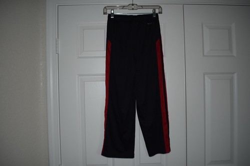 Nike Dri-Fit Youth Size M Black and Red Athletic Pants - Picture 5 of 9
