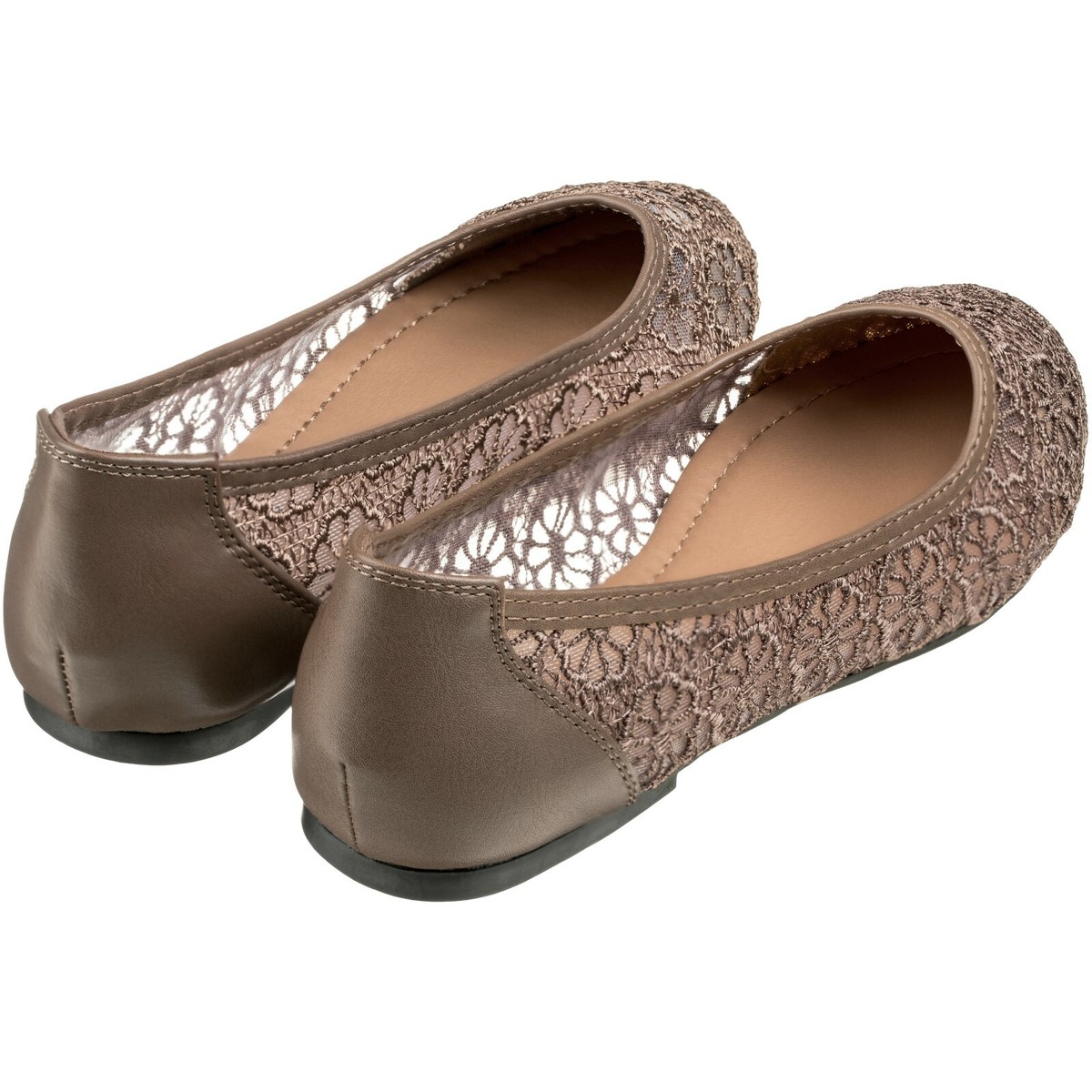 ★OTZ SHOES★ Tulear Velvet Flat Shoes FLOTDF3W04 Cloverly Women's Ballet Shoe Floral Breathable Crochet Lace