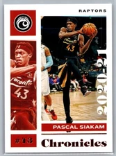 2020 Panini Chronicles Bronze #17 Pascal Siakam Toronto Raptors Basketball Card