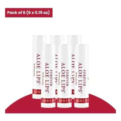 6 x Forever Living Aloe Lips with Jojoba Free Shipping