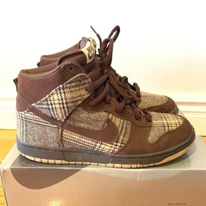 NIKE DUNK HIGH PRO SB TWEED BAROQUE BROWN PLAID FLANNEL SIZE 10 VVNDS | eBay