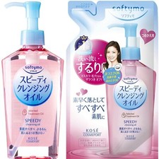 Kose Softymo Speedy Cleansing Oil Makeup Remover Bottle Refill Set 230ml/200ml