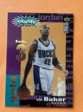Vin Baker 1995-96 Collector's Choice YOU CRASH THE GAME SILVER # C9 Card
