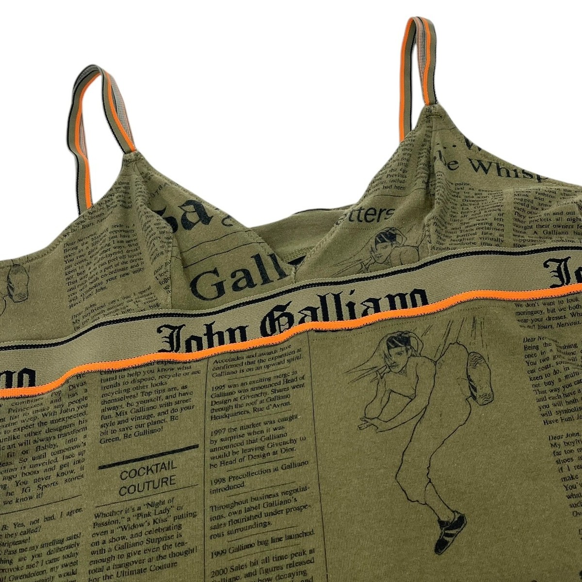 John Galliano 新聞プリントジャケット John Galliano Newspaper Puffer Jacket - irvrsbl
