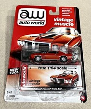 AUTO WORLD VINTAGE MUSCLE 1969 PONTIAC FIREBIRD TRANS AM Red Black Stripe