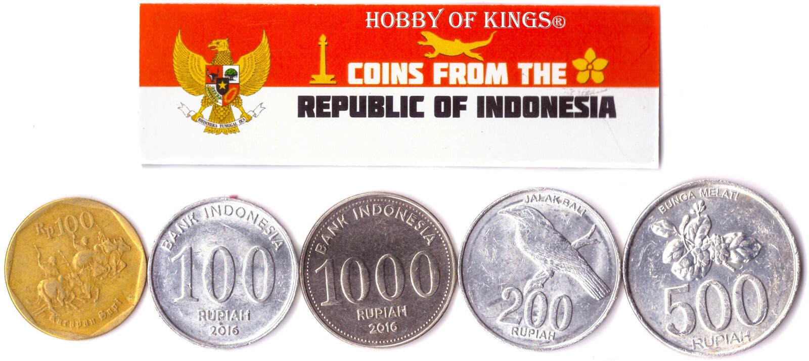 5 INDONESIAN COIN LOT. DIFFER COLLECTIBLE COINS FROM ASIA. FOREIGN CURRENCY  – Biblioteca Nacional de Angola