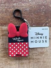 Disney Minnie Mouse W/Phone Case Key Ring NWT 3.3/8" X 2.25"