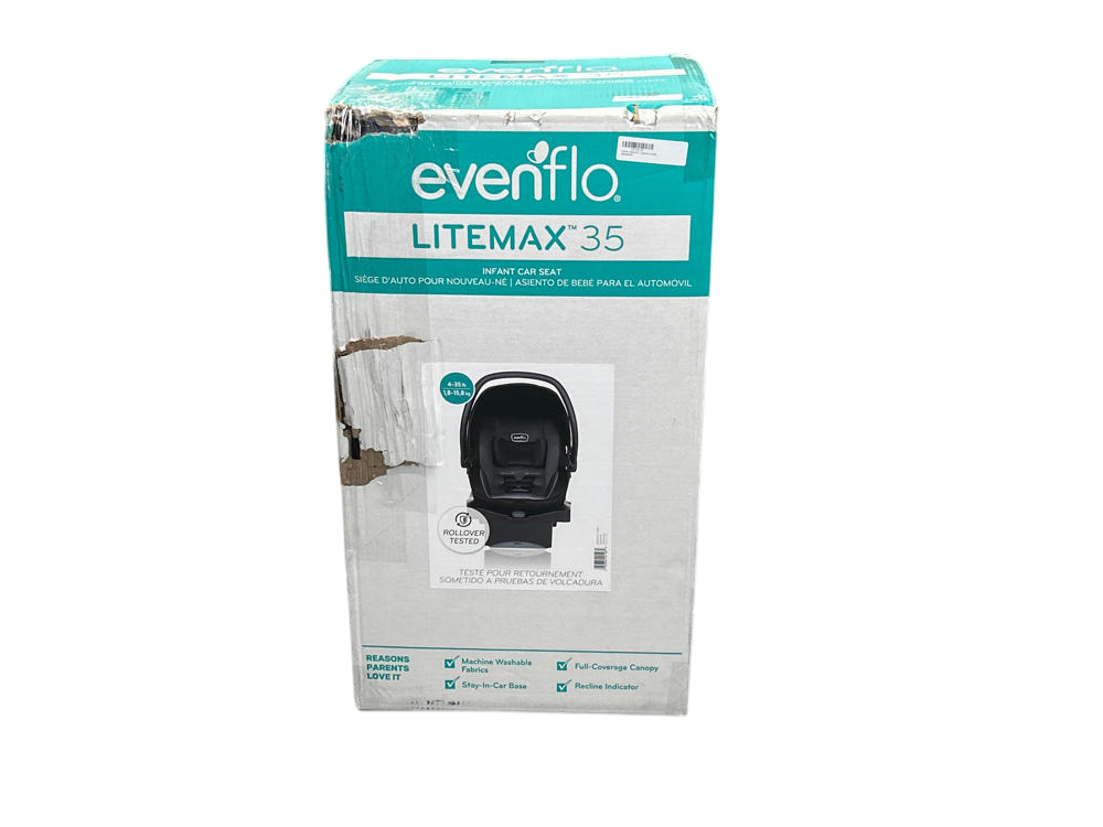 Evenflo LiteMax 35 Infant Car Seat (Knoxville Gray), SEE PHOTOS