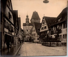 Germany, Rothenburg Vintage Print, Silver Print 10X15 Circa 1900