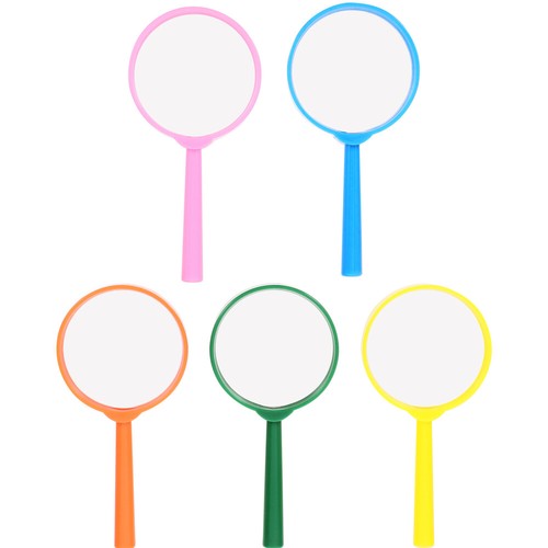 5 Pcs Children's Handheld Magnifying Glass Small Magnifier Jewelers