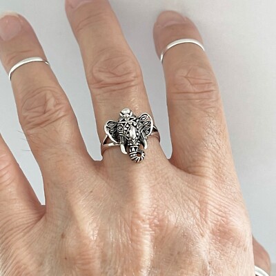 Sterling Silver Ganesh Elephant Ring Sterling Silver Ganesh Elephant Ring
