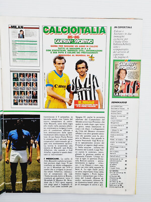 Guerin Sportivo N°35 – 1985 – Socrates, Falcao, Causio, Rossi, Platini – Vintage