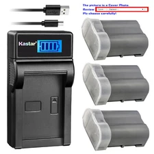 Kastar Battery LCD USB Charger for Nikon EN-EL15e Nikon 1 V1 Nikon D500 Camera