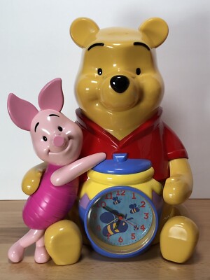 Disney Winnie the Pooh and Piglet Musical Coin Bank Alarm Clock | eBay