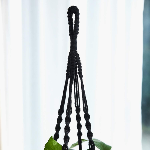 Macrame Plant Hanger 3pcs Black Indoor Hanging Planter 3PC Black, eBay