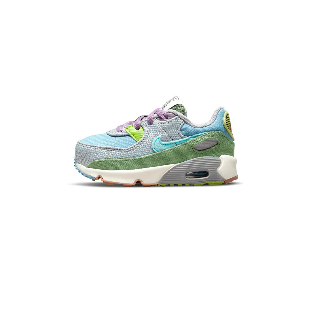 Toddlers Nike Air Max 90 SE 1 Worn Blue/Copa-Wolf Grey (DQ4018 400) - 2