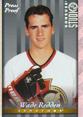 1997-98 Studio SILVER PRESS PROOF #97 WADE REDDEN - Ottawa Senators
