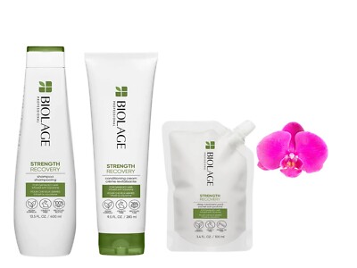 Biolage Strength Recovery  Set of 3 shampoo,conditioning cream & deep treatment