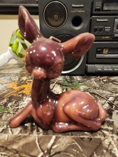 Vintage Laying Deer Fawn  Candle 7" Tall