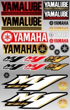 Yamaha Yamalube red black white sticker pack cool decal vinyl