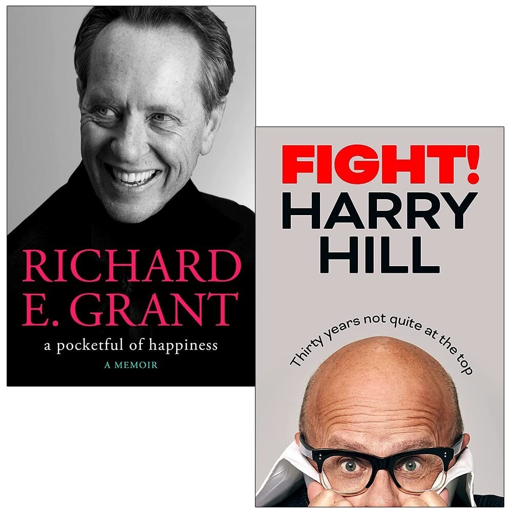 A Pocketful of Happiness Richard E. Grant,Fight Harry Hill 2 Books Set Hardcover