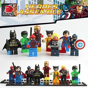 42 superheroes minifigures set
