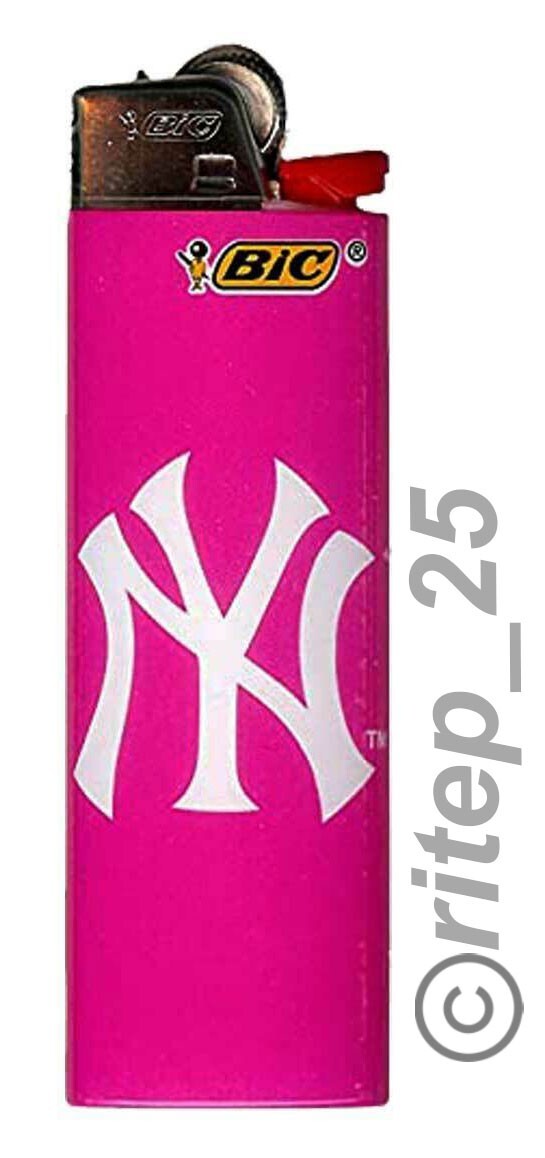 (7 Lighters) BIC New York Yankees Cigarette Lighters MLB Officially Licensed