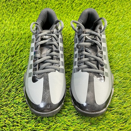 Nike Vapor Edge Shark Boys Size 3Y Gray Running Athletic Football Cleats - Picture 5 of 11