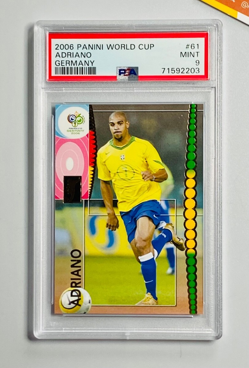 Panini PSA 9 World Cup Germany 2006 Adriano Brazil #61 | eBay